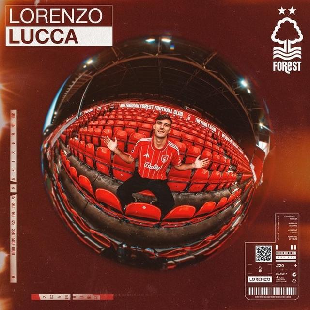 kaiyun网页版-官方：诺丁汉森林租借那不勒斯前锋卢卡，含选择买断条款